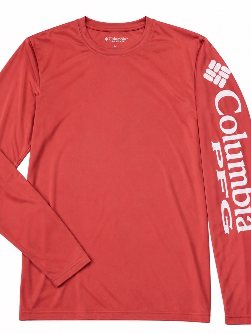 📌Columbia Girls Omni Shade Shirt Size 10/12 M  Mango Long Sleeve Sun Protection